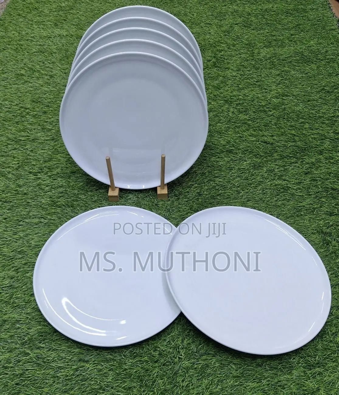  Plain 10.5'inch Ceramic Dinner Plate (6pcs )