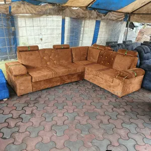 L Shape Brown 6seater