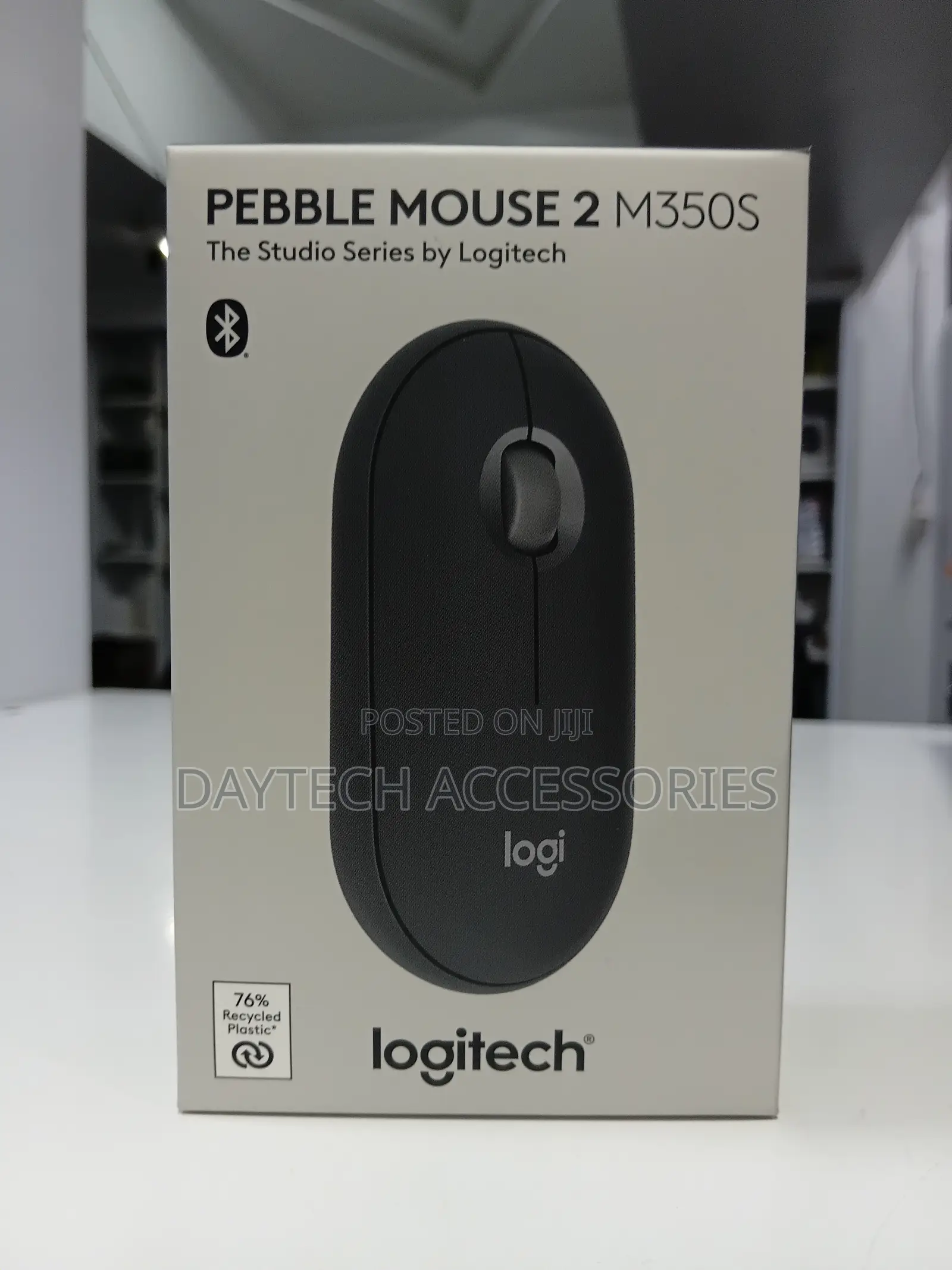 Logitech - Pebble Mouse 2 M350s Slim Wireless Bluetooth Mouse.