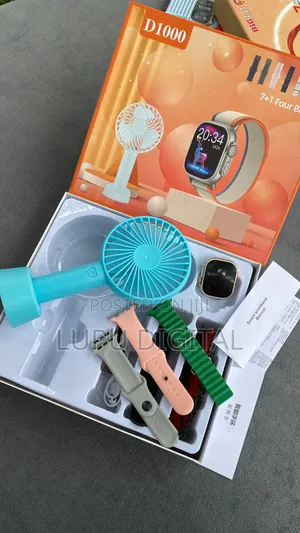 D1000 Ladies Smart Watch With Portable Fan