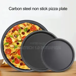 Carbon Steel Non Stick 3pcs Pizza Pans