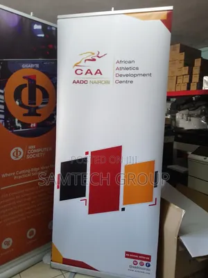 Clean Texture Narrow Base Roll Up Banner