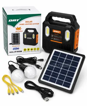 Portable Solar Kit With Bulbs, Radio, Mp3 Usb Charging