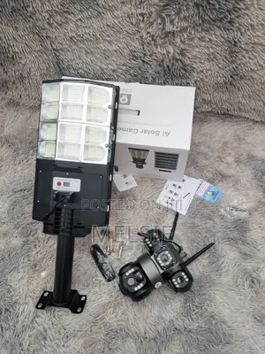 Solar Powered Triple Lens PTZ Camera With Sim Card Support