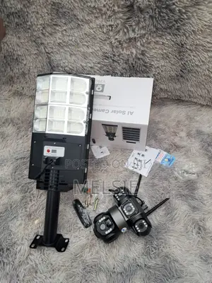 Outdoor Solar CCTV Camera Triple Lens Auto Tracking Camera