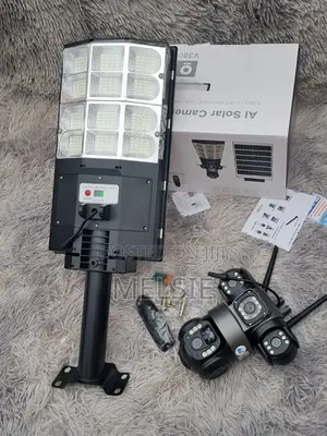 4g Sim Solar Camera With Street Light Two-Way Audio