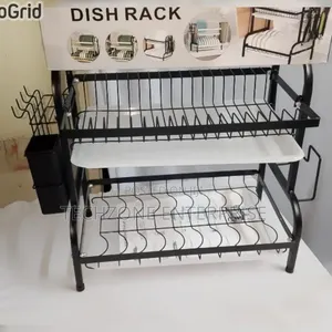Executive Marble 2 Layer Dish Rack With Cutlery Holder