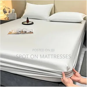Waterproof Mattress Protector + 2pcs Pillow Cases + 1 Fitted Bedsheet
