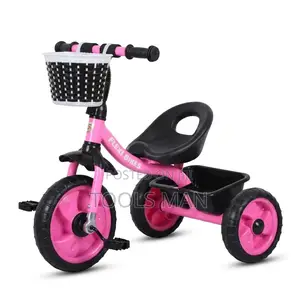 Flexi Bike Pink Kids Tricycle - Safe 3-Wheel Ride With Storage Bicycle