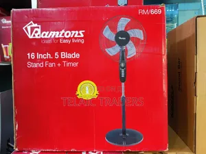 *Ramtons 16" Stand Fan With Remote Rm669