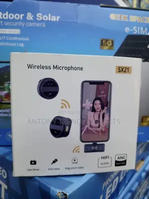 Sx21 Wireless Microphone Anc Noise Reduction Lavalier Mic
