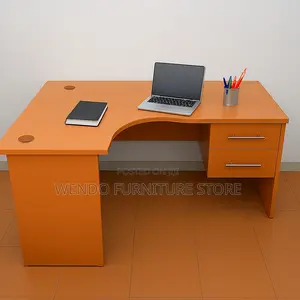 Office Desk; 1.4 Meters Wooden Curved Round Office Desk