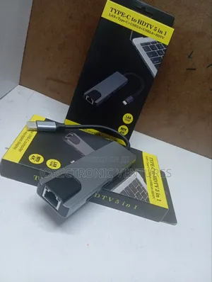 Type C to Hdmi 5 in 1 Adapter Grey