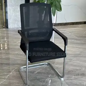 Office Chair; Mesh Visitors Office Chair With Sled Basement