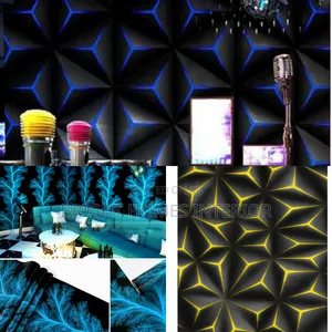Blue Kinyozi Light Reflective 3d Wallpapers