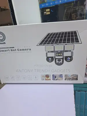 V380 Triple Lens CCTV Camera Solar Powered PTZ Outdoor Cam