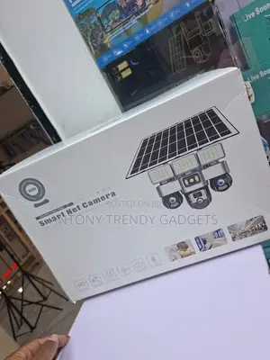 Triple Lens Solar Security Camera With Night Vision Audio