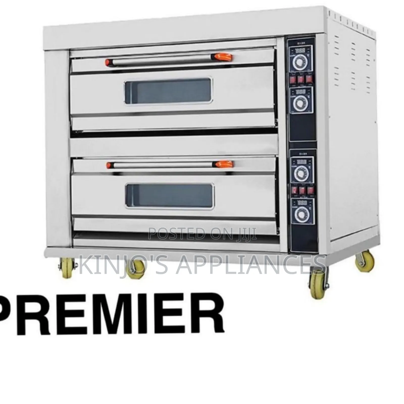 Premier Commercial Electric Oven Two Deck Four Trays