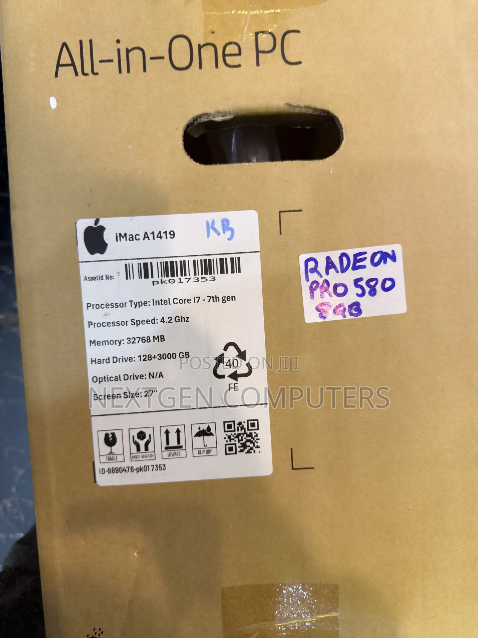 Desktop Computer Apple iMac 32GB Intel Core i7 HDD+SSD 3T