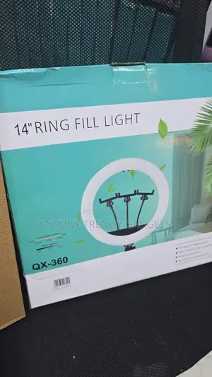 Qx-360 Led Ring Light With Phone Holder Adjustable Stand