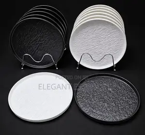 6pcs 10.5'inch Rock Glazed Ceramic Dinner Plate