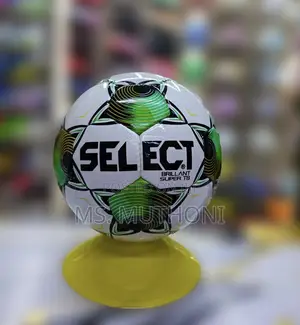 Select Brillant Super Tb Soccer Ball Ft Green, Black, and White Panels