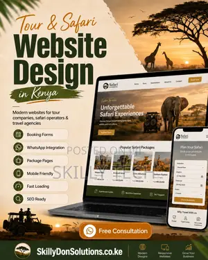 Tour Safari Website Design in Kenya
