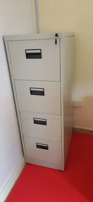 4 Drawers Metallic Filing Cabinet-Lockable Office File Storage