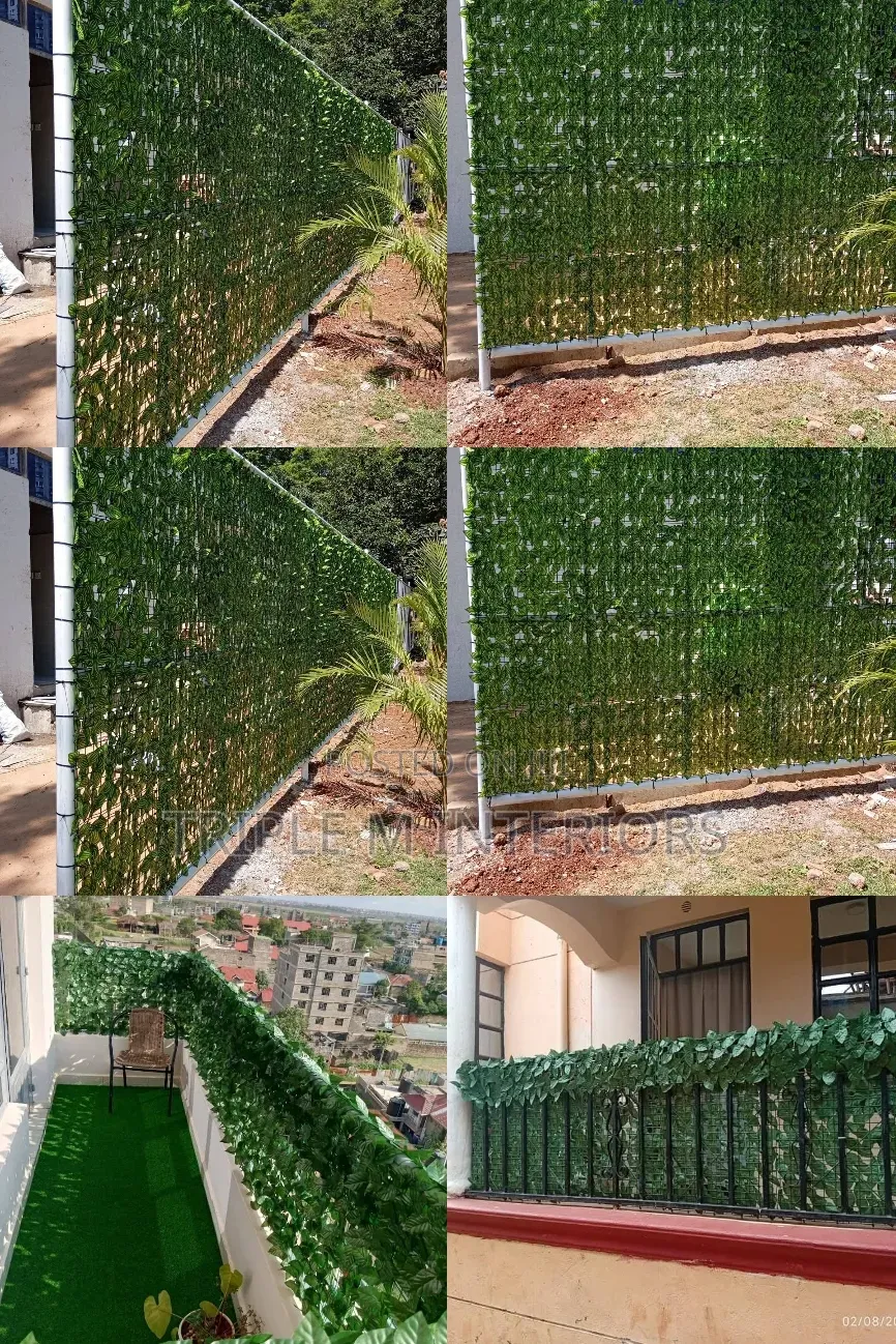 Residential Patio Leafy Backdrop