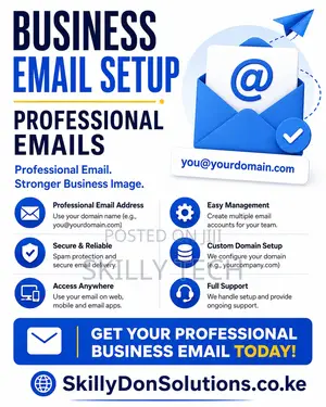 Business Email Setup (Professional Emails) – Kenya