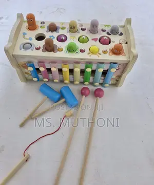 Kids Toy Incorporating a Whack-a-Mole Style Game a Musical Xylophone