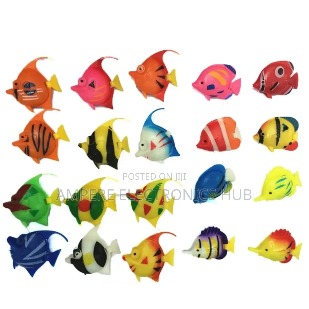 Plastic Fish, Artificial Fish for Aquarium, Floating With Moving Tail