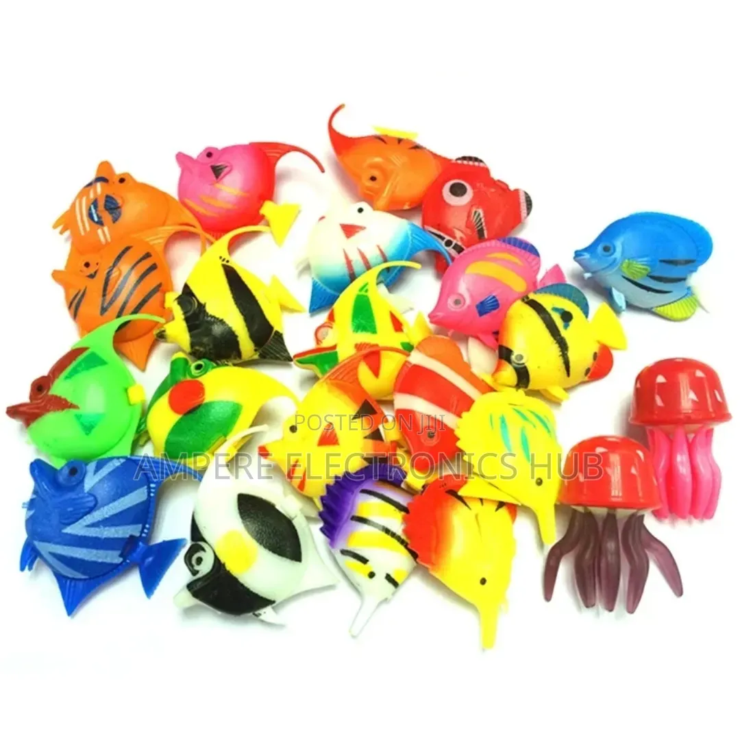 Plastic Fish, Artificial Fish for Aquarium, Floating With Moving Tail
