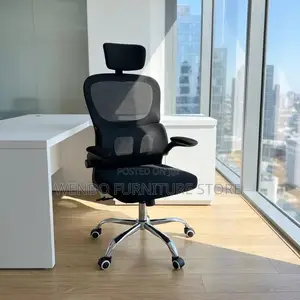 Office Chairs; Orthopedic High Backrest Office Chair With Flip Up Arms