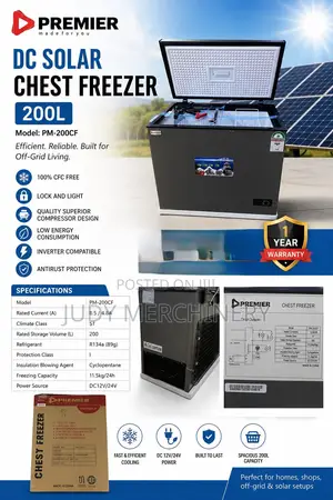 Premier Dc Solar Chest Freezer
