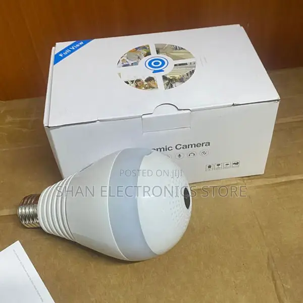 V380 Wifi Bulb Light With Wireless Panoramic Ip Camera,360 Degree View