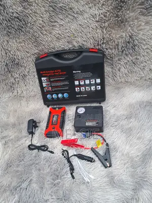 Portable 12v Car Battery Jump Starter With Air Pump