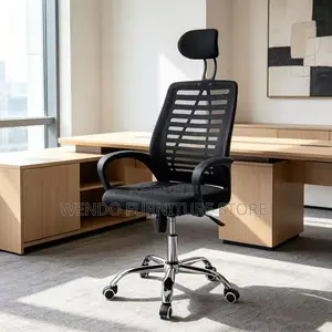 Office Chairs; Headrest Ergonomic Black Design Office Chairs