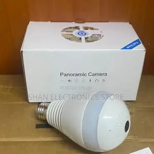 Panoramic CCTV Indoor Wifi Smart Bulb Camera Fish Eye Shape V380 Pro