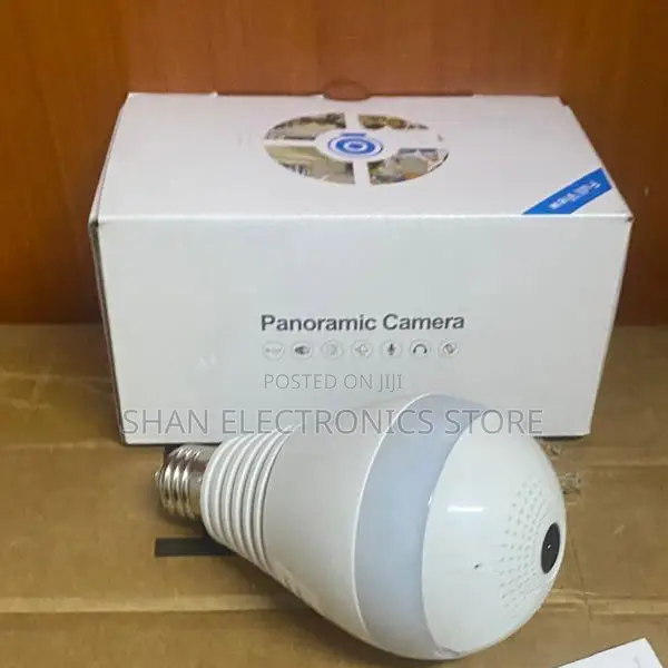 Panoramic CCTV Indoor Wifi Smart Bulb Camera Fish Eye Shape V380 Pro