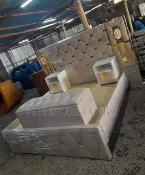 Beige 6 by 6 Chester Bed