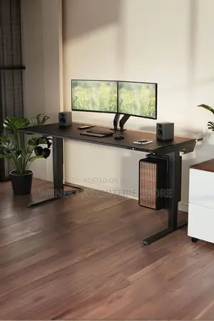 Office Desk; 1.6 Meters Adjustable Electric Height Push Office Desks
