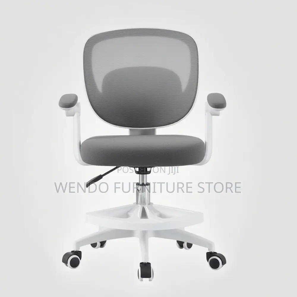 Office Chairs Mesh White Framework School Student Study Chair