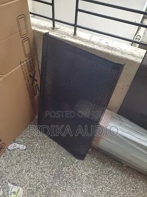 Black Perforated Metal Speaker Grille