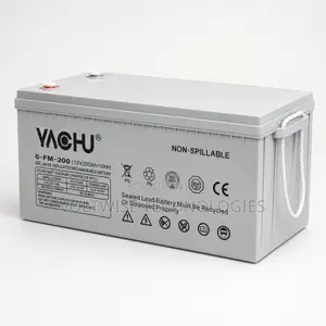 Yachu 12v 200ah Gel Battery – 6-Fm Non-Spillable Deep Cycle Battery
