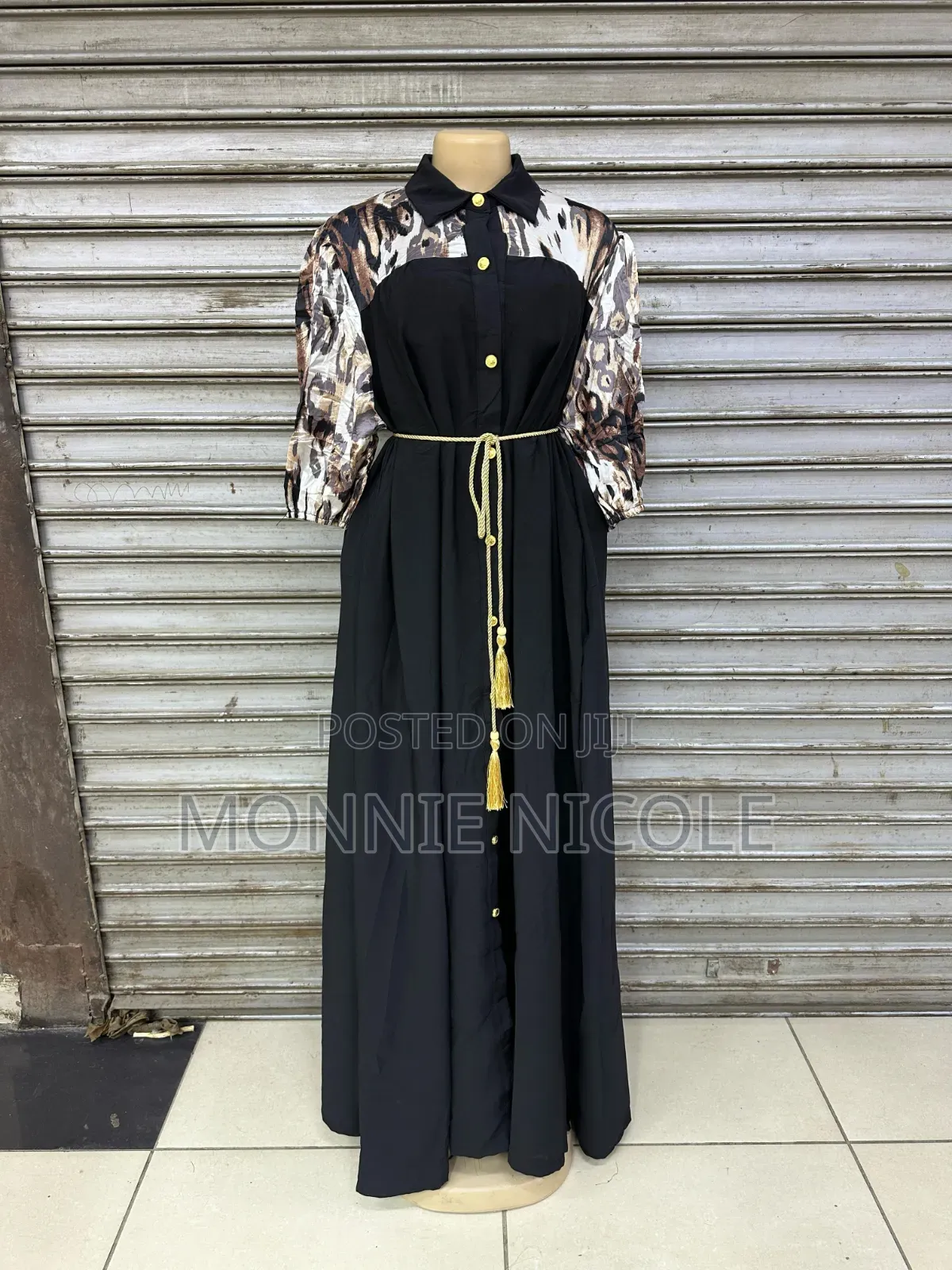 Fashio Plus Size Black Maxi Dress