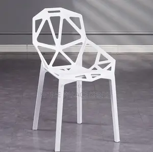Dining Chair: Multipurpose Nordic Style Stackable Plastic Chair