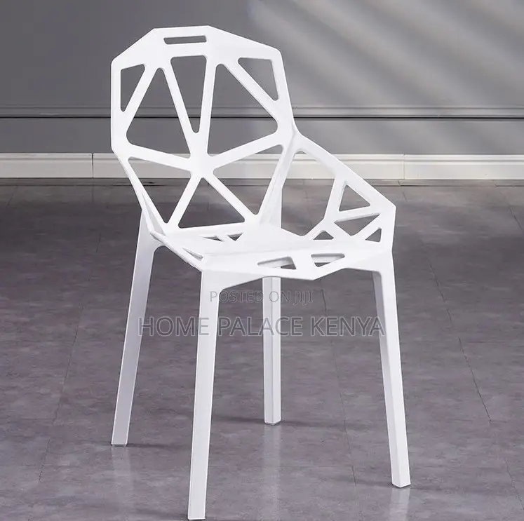 Dining Chair: Multipurpose Nordic Style Stackable Plastic Chair