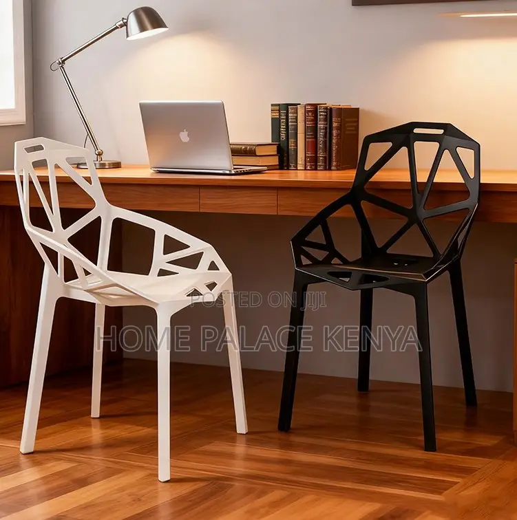 Dining Chair: Multipurpose Nordic Style Stackable Plastic Chair