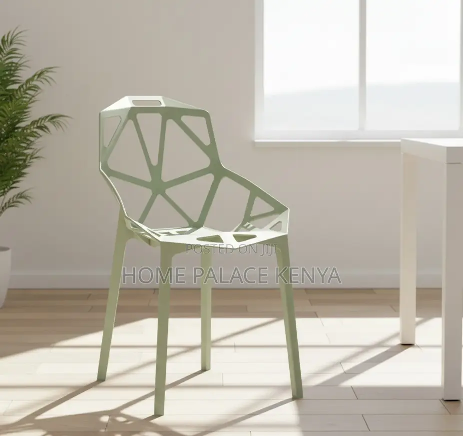 Dining Chair: Multipurpose Nordic Style Stackable Plastic Chair